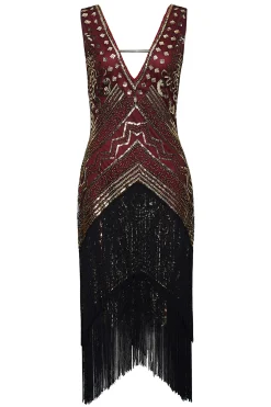 BABEYOND Dresses|Rolling 20S Deep V-Neck Prom Dress