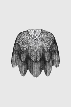 BABEYOND Shawls & Scarves|1920S Beaded Sequin Flapper Shawl
