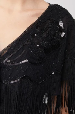 BABEYOND Shawls & Scarves|1920S Beaded Sequin Gatsby Shawl