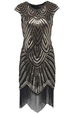 BABEYOND Dresses|1920S Beaded Sequin Great Gatsby Dress