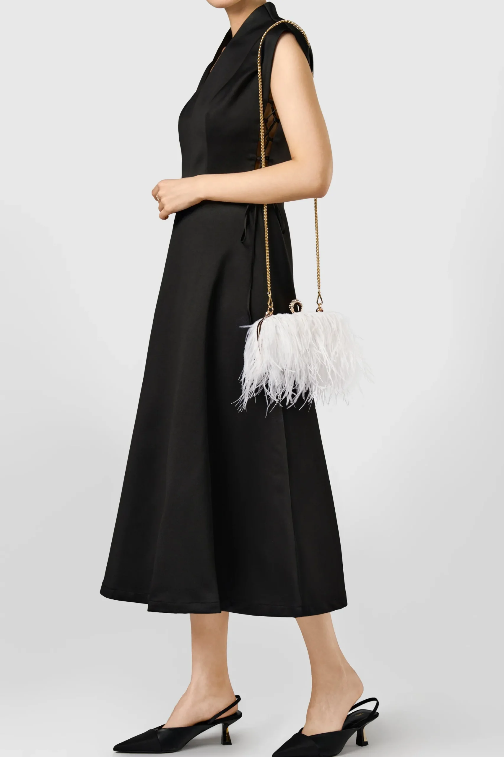 BABEYOND Handbags|1920S Luxury Ostrich Feather Clutch
