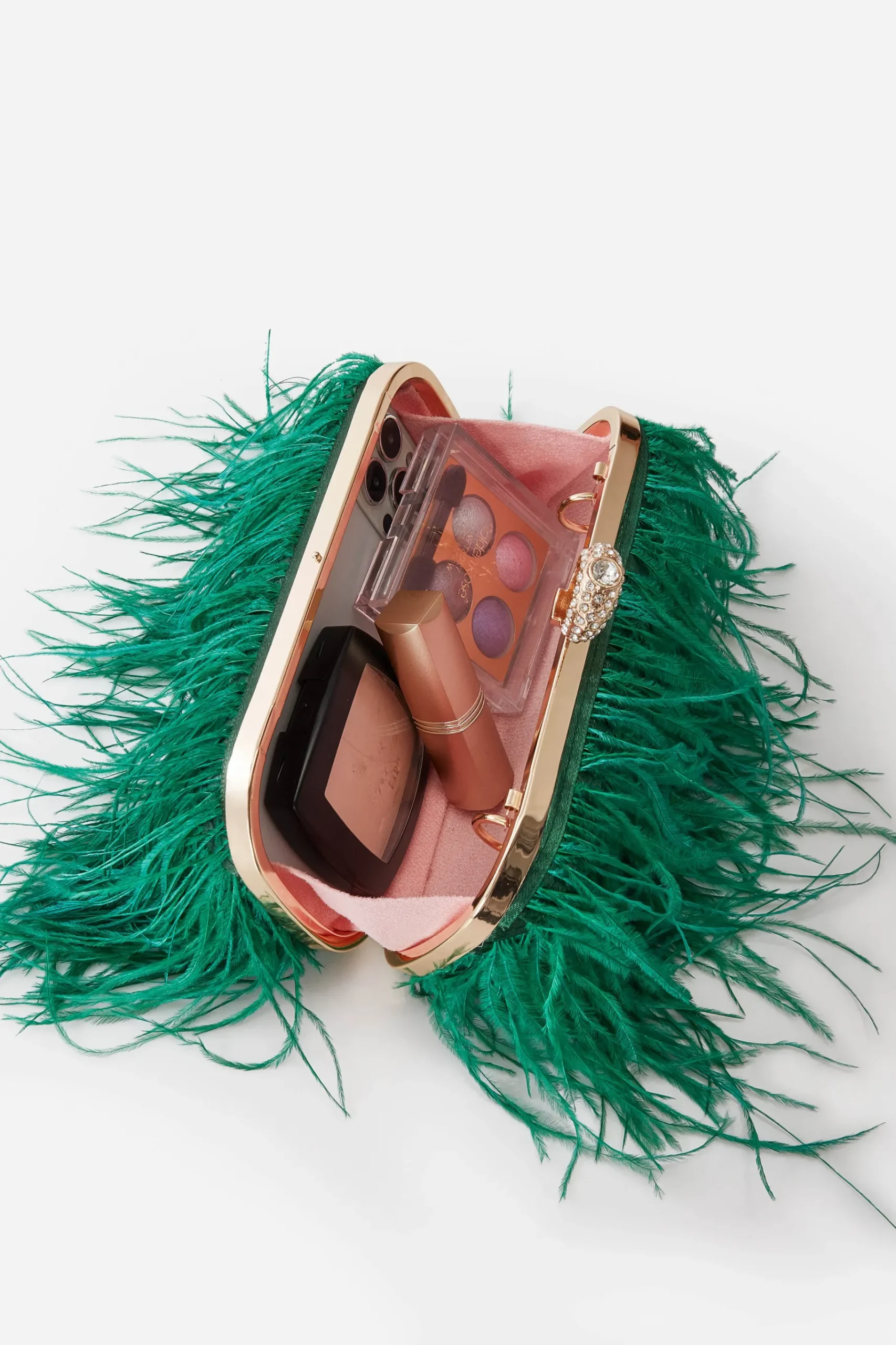 BABEYOND Handbags|1920S Luxury Ostrich Feather Clutch