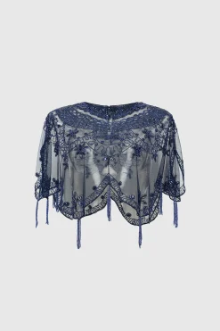 BABEYOND Shawls & Scarves|1920S Sequin Beaded Evening Shawl