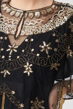 BABEYOND Shawls & Scarves|1920S Sequin Beaded Evening Shawl