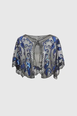 BABEYOND Shawls & Scarves|1920S Sequin Beaded Flapper Shawl