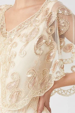BABEYOND Shawls & Scarves|1920S Sequin Beaded Gatsby Shawl