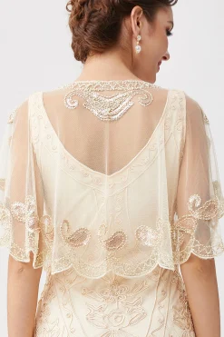 BABEYOND Shawls & Scarves|1920S Sequin Beaded Gatsby Shawl
