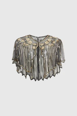 BABEYOND Shawls & Scarves|1920S Sequin Flapper Evening Shawl