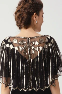 BABEYOND Shawls & Scarves|1920S Sequin Flapper Evening Shawl