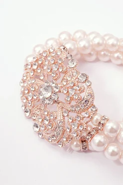 BABEYOND Jewelry|Shiny Elegant Pearl Necklace Set Rose Gold