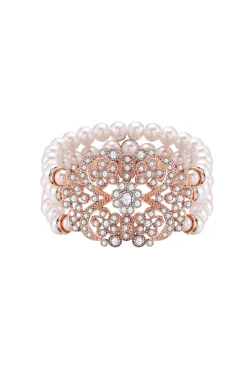 BABEYOND Jewelry|Shiny Elegant Pearl Necklace Set Rose Gold
