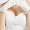 BABEYOND Evening Gloves|Short Retro Lace Stretchy Gloves White