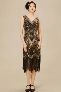 BABEYOND Dresses|Sleeveless V-Neck Cocktail Party Dress