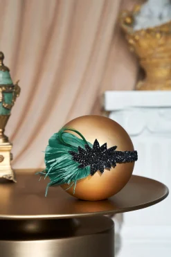 BABEYOND Headpieces & Fascinators|Sparkle Crystal Leaf Feather Headband