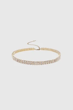 BABEYOND Jewelry|Sparkling Rhinestone Choker Necklace Gold