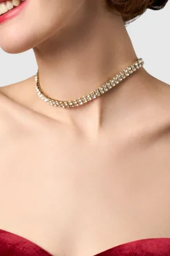 BABEYOND Jewelry|Sparkling Rhinestone Choker Necklace Gold