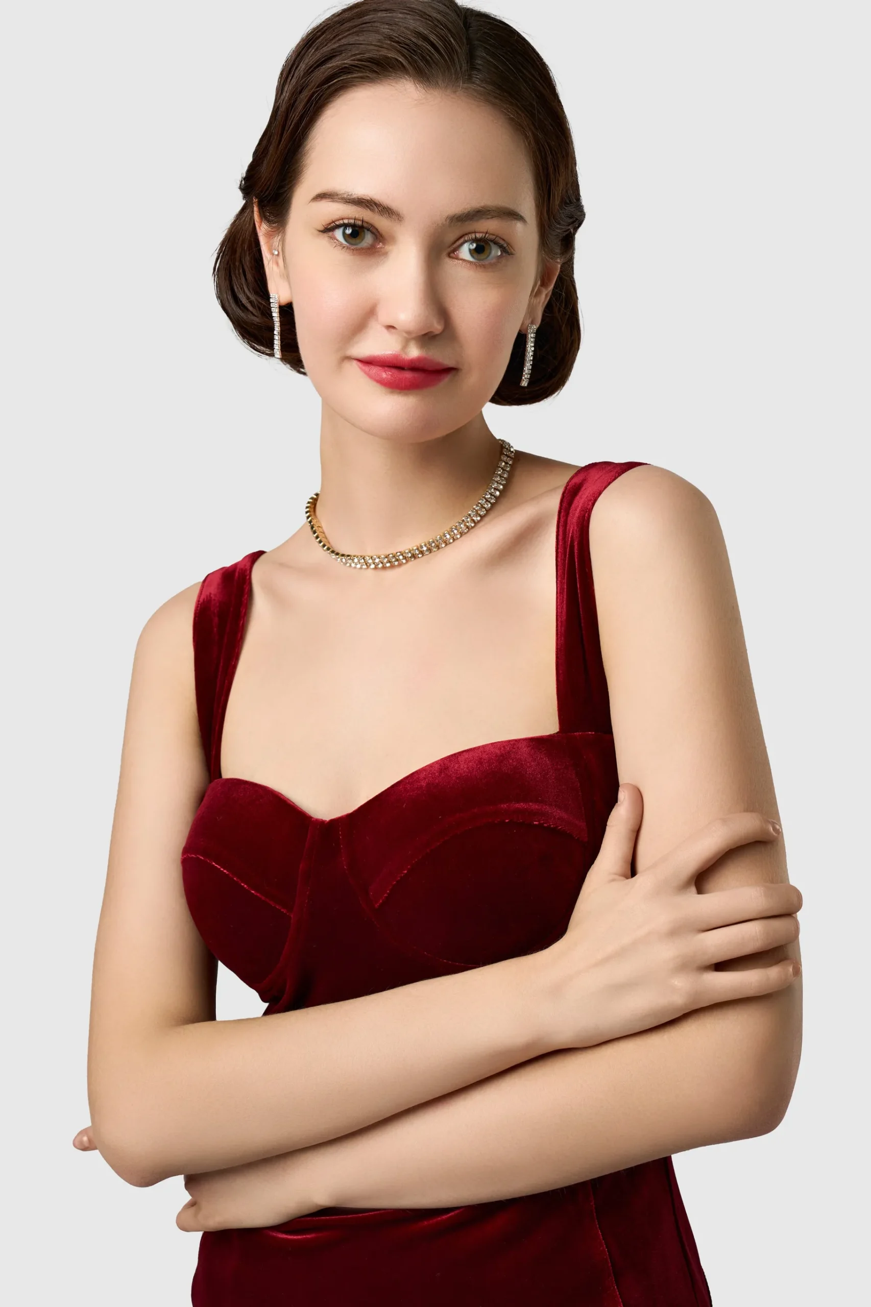 BABEYOND Jewelry|Sparkling Rhinestone Choker Necklace Gold