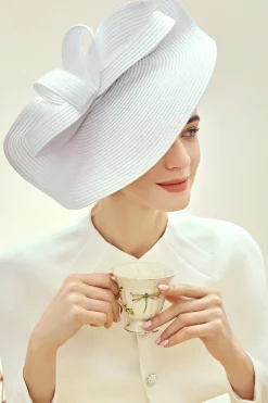 BABEYOND Headpieces & Fascinators|Straw Pillbox Race Day Fascinator