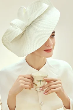 BABEYOND Headpieces & Fascinators|Straw Pillbox Race Day Fascinator