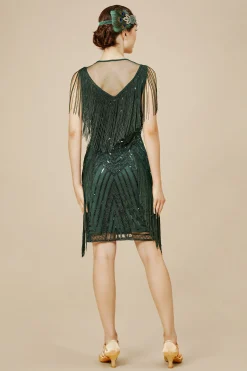 BABEYOND Dresses|Striped Sequin Collared Gatsby Dress