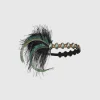 BABEYOND Headpieces & Fascinators|Stunning Rhinestone Peacock Headband Dark Green