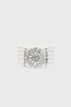 BABEYOND Jewelry|Stunning Zircon Studded Pearl Bracelet
