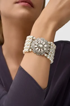 BABEYOND Jewelry|Stunning Zircon Studded Pearl Bracelet
