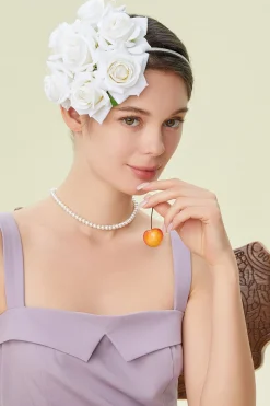 BABEYOND Headpieces & Fascinators|Stylish Pillbox Floral Feather Fascinator