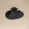 BABEYOND Headpieces & Fascinators|Tea Party Veil Floral Fascinator Black