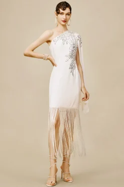 BABEYOND Dresses|The Story Of An Awakening Fringe Crepe Evening Gown