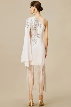 BABEYOND Dresses|The Story Of An Awakening Fringe Crepe Evening Gown
