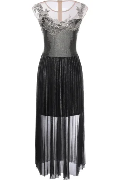 BABEYOND Dresses|The Story Of An Awakening Sequins Pleating Flapper Dress Silver