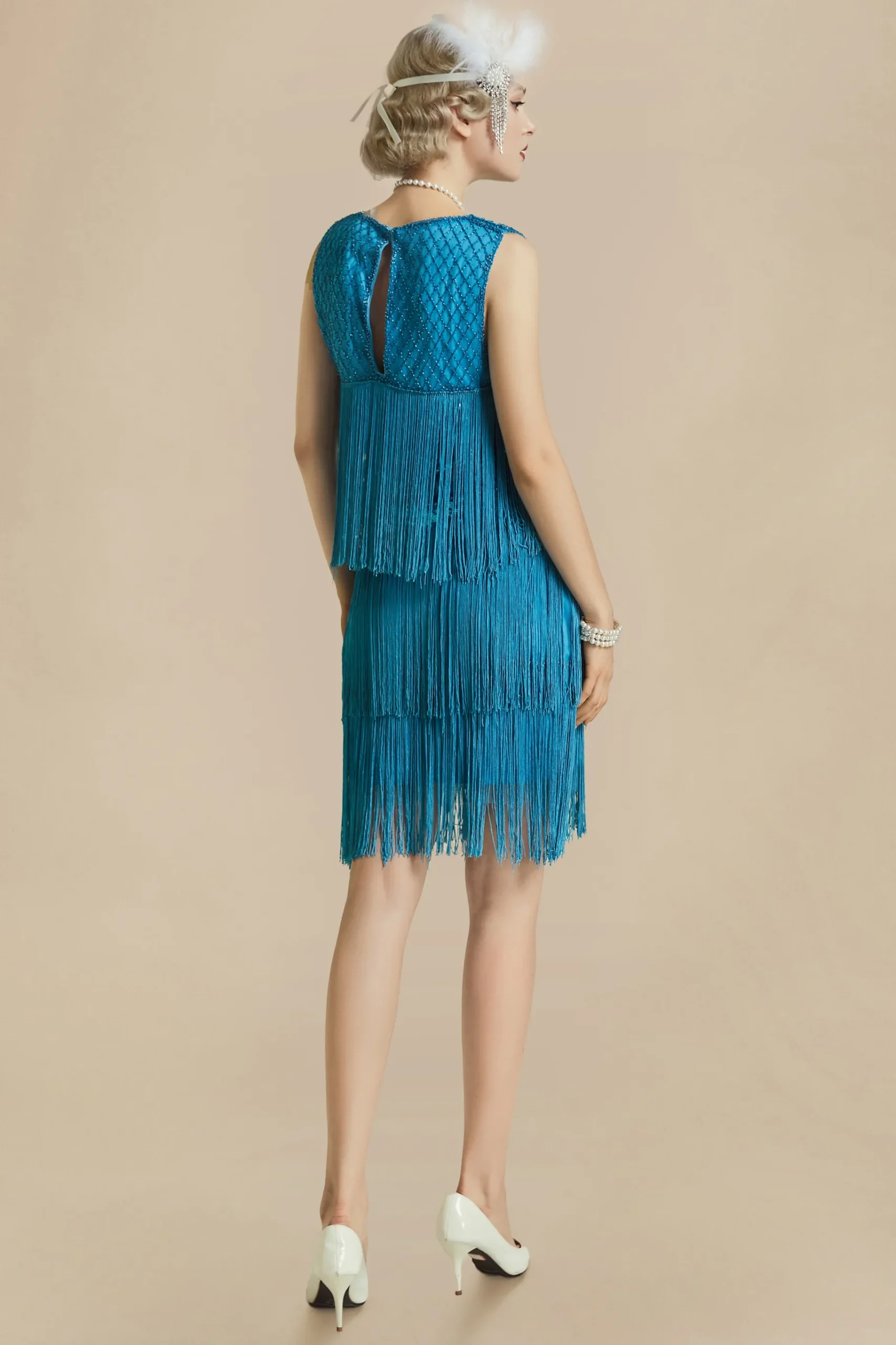 BABEYOND Dresses|Tiered Tassel Vintage Gatsby Dress