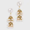 BABEYOND Jewelry|Vintage Baroque Pearl Cutout Earrings Gold