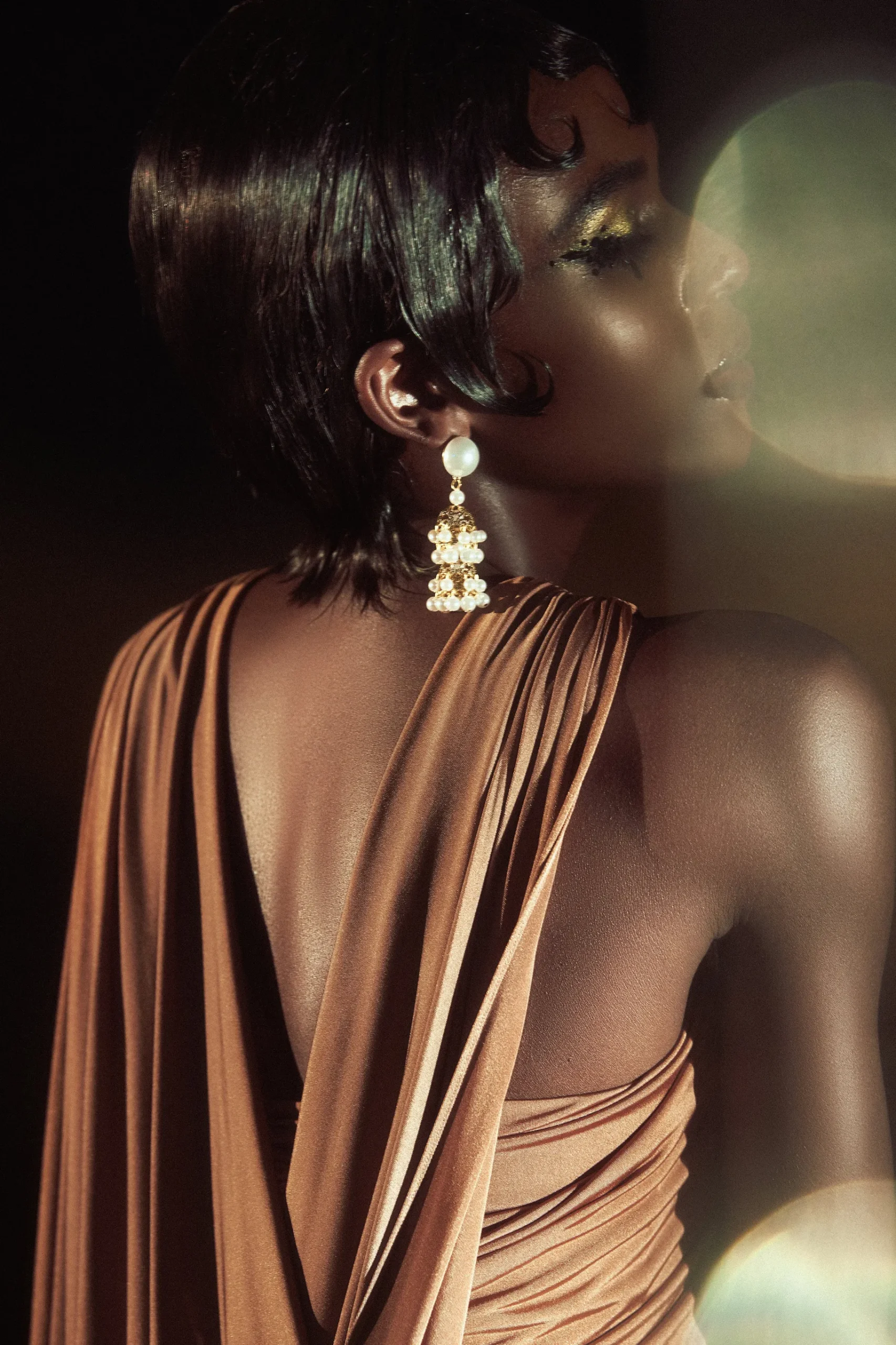 BABEYOND Jewelry|Vintage Baroque Pearl Cutout Earrings Gold