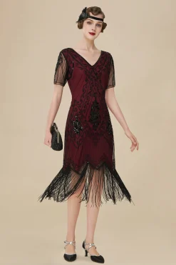 BABEYOND Dresses|Vintage Paisley Flapper Fringe Dress