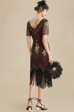 BABEYOND Dresses|Vintage Paisley Flapper Gatsby Dress
