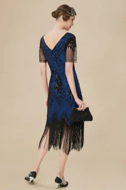 BABEYOND Dresses|Vintage Paisley Flapper Gatsby Dress