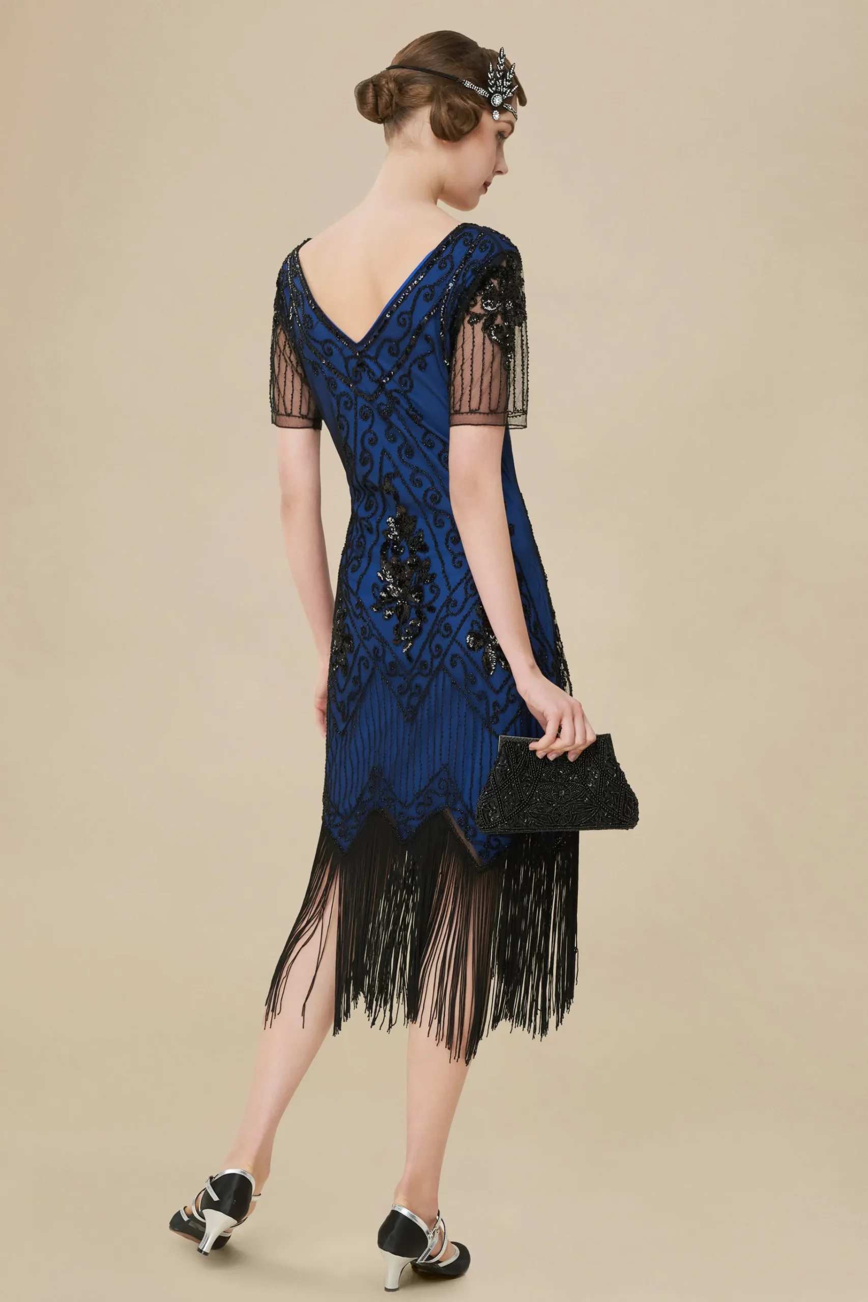 BABEYOND Dresses|Vintage Paisley Flapper Gatsby Dress