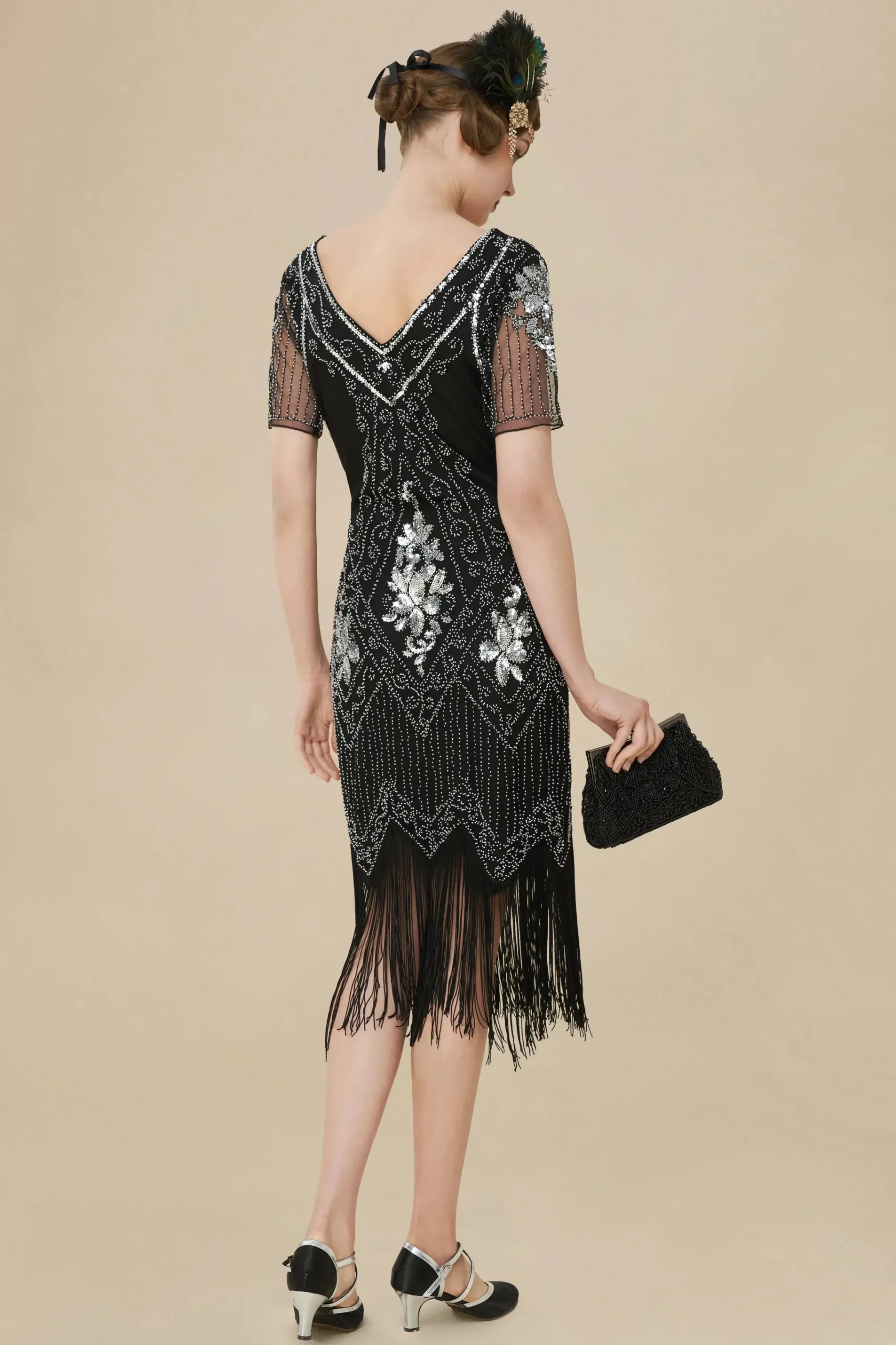 BABEYOND Dresses|Vintage Paisley Flapper Gatsby Dress