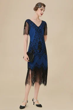 BABEYOND Dresses|Vintage Paisley Flapper Gatsby Dress