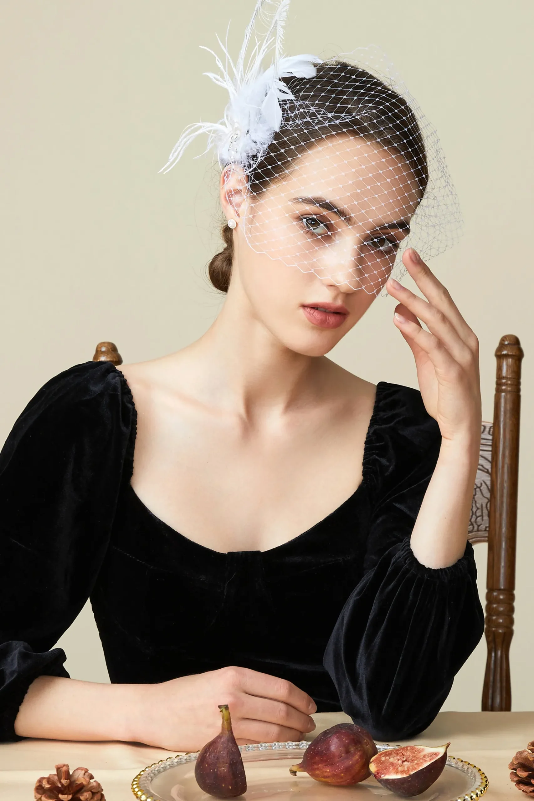BABEYOND Headpieces & Fascinators|Vintage Peacock Tea Party Fascinator