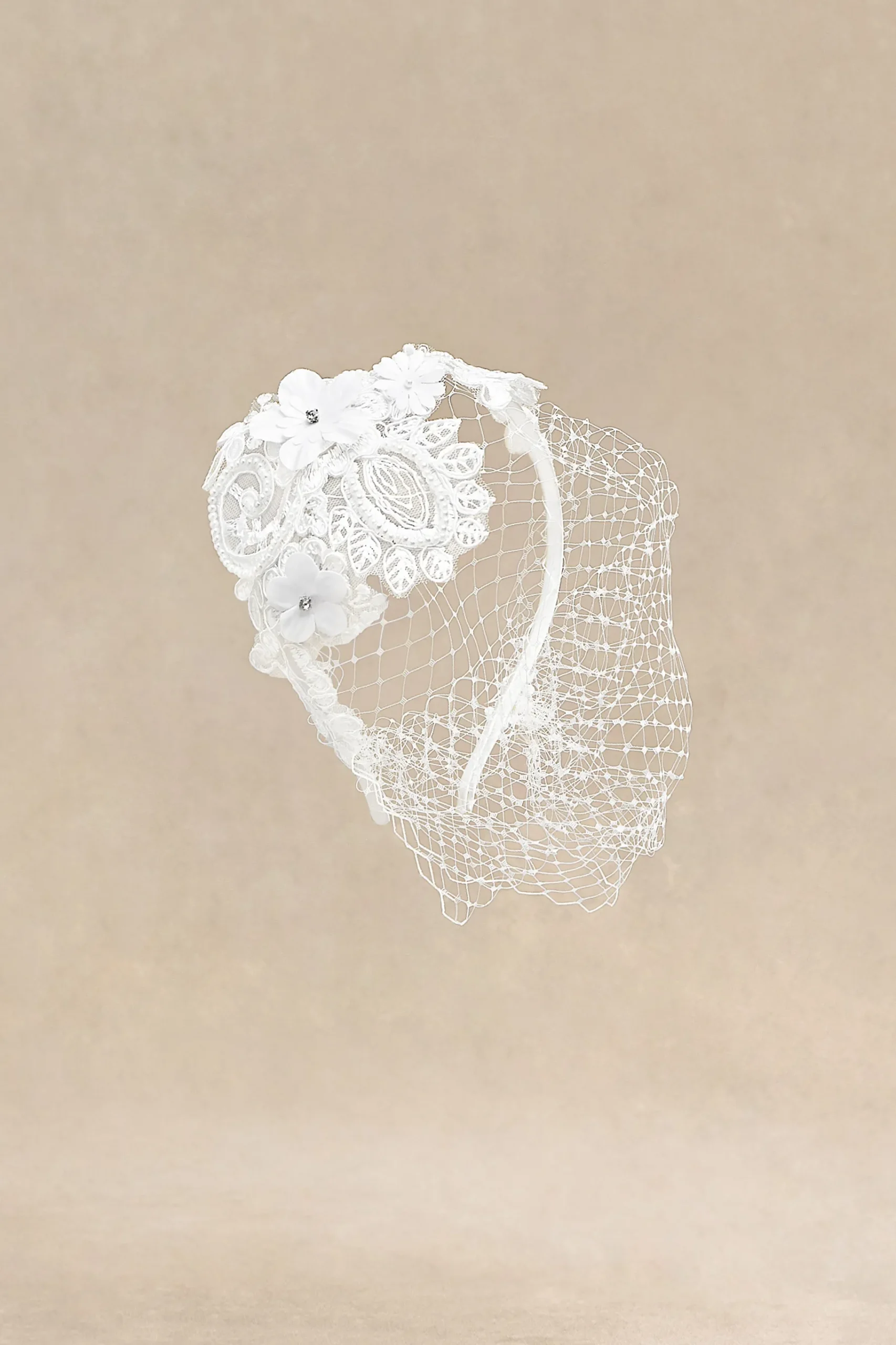 BABEYOND Headpieces & Fascinators|Vintage Veil Lace Cocktail Fascinator