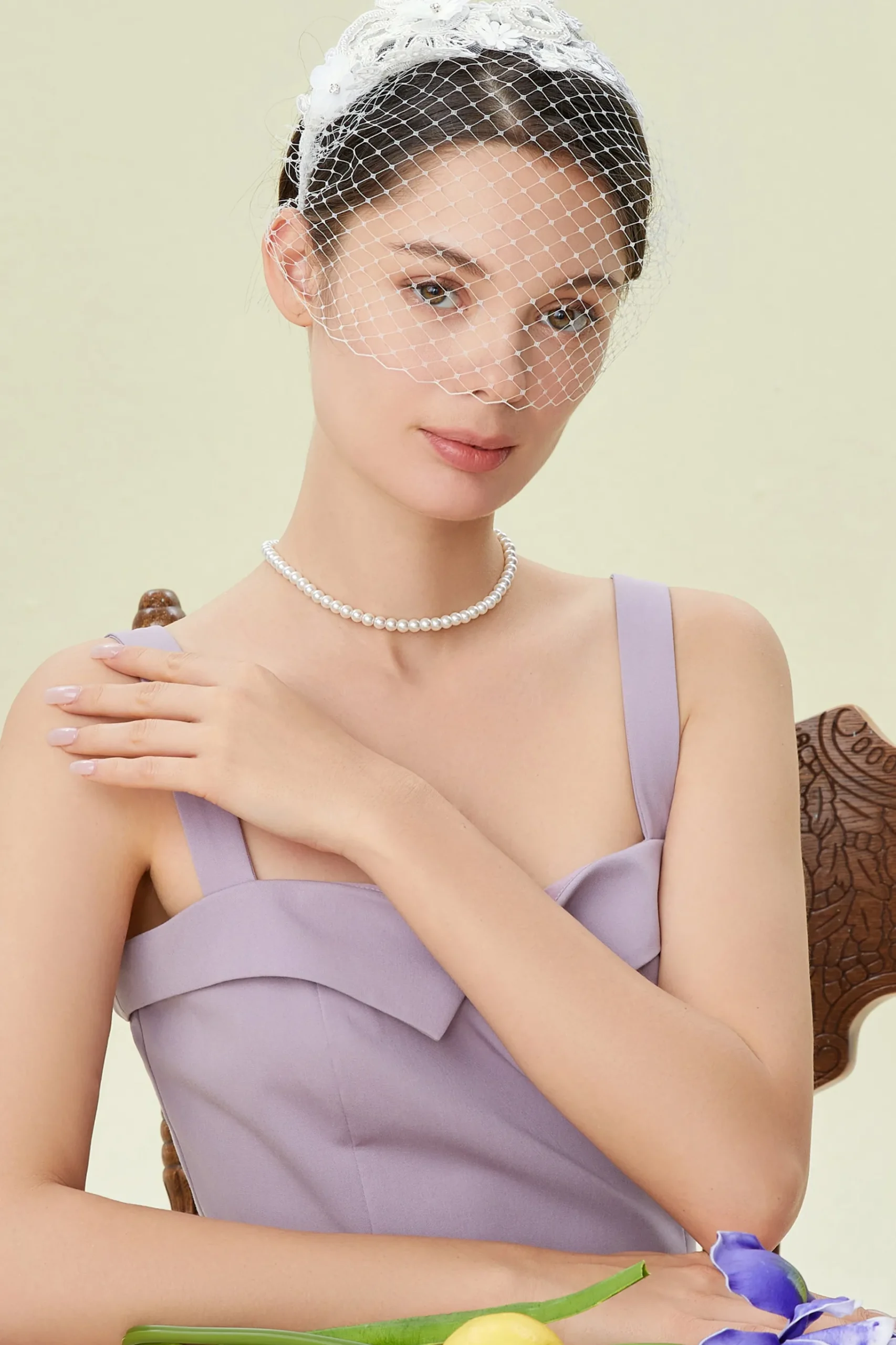 BABEYOND Headpieces & Fascinators|Vintage Veil Lace Cocktail Fascinator