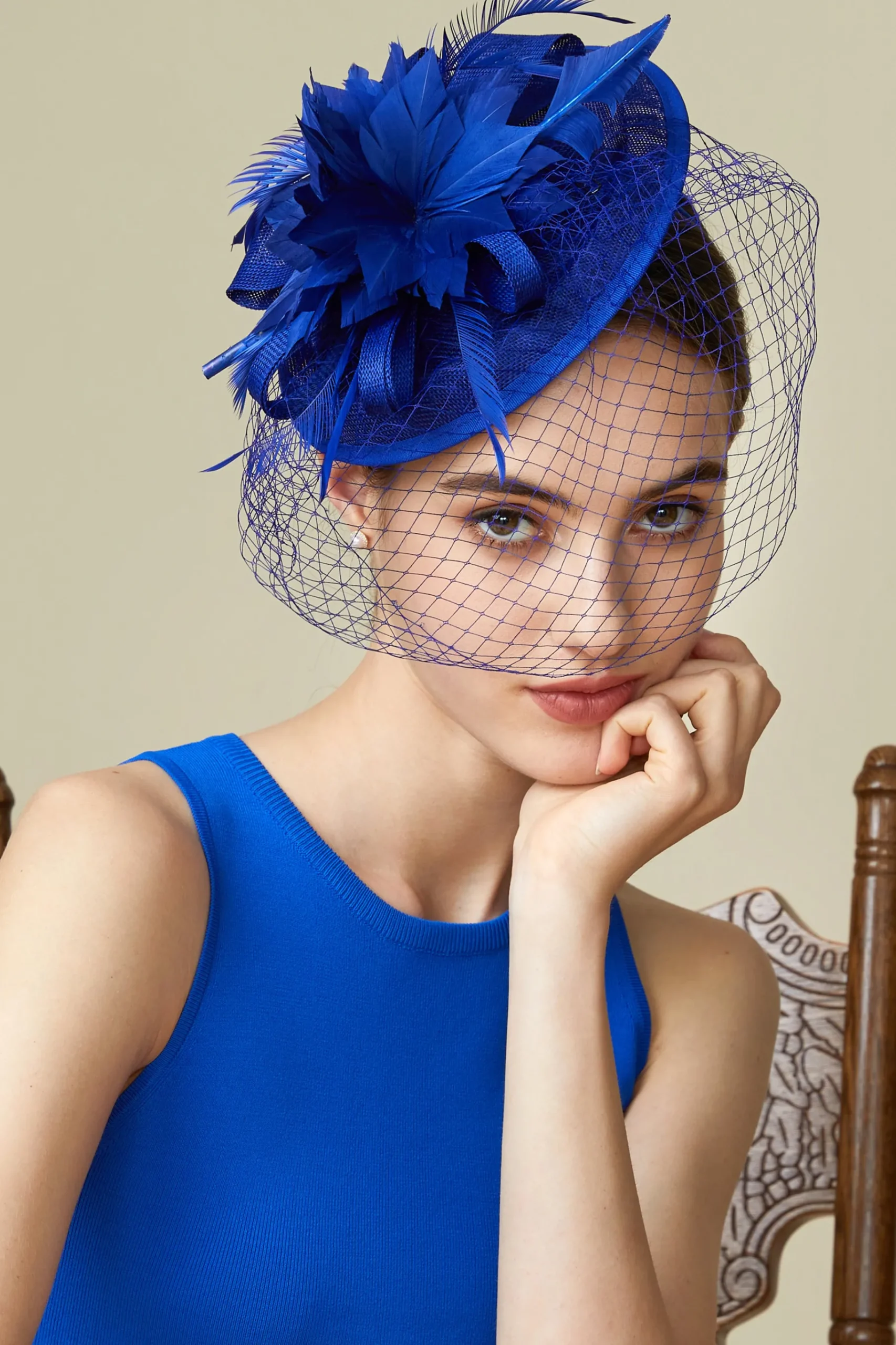 BABEYOND Headpieces & Fascinators|Vintage Veil Tea Party Fascinator