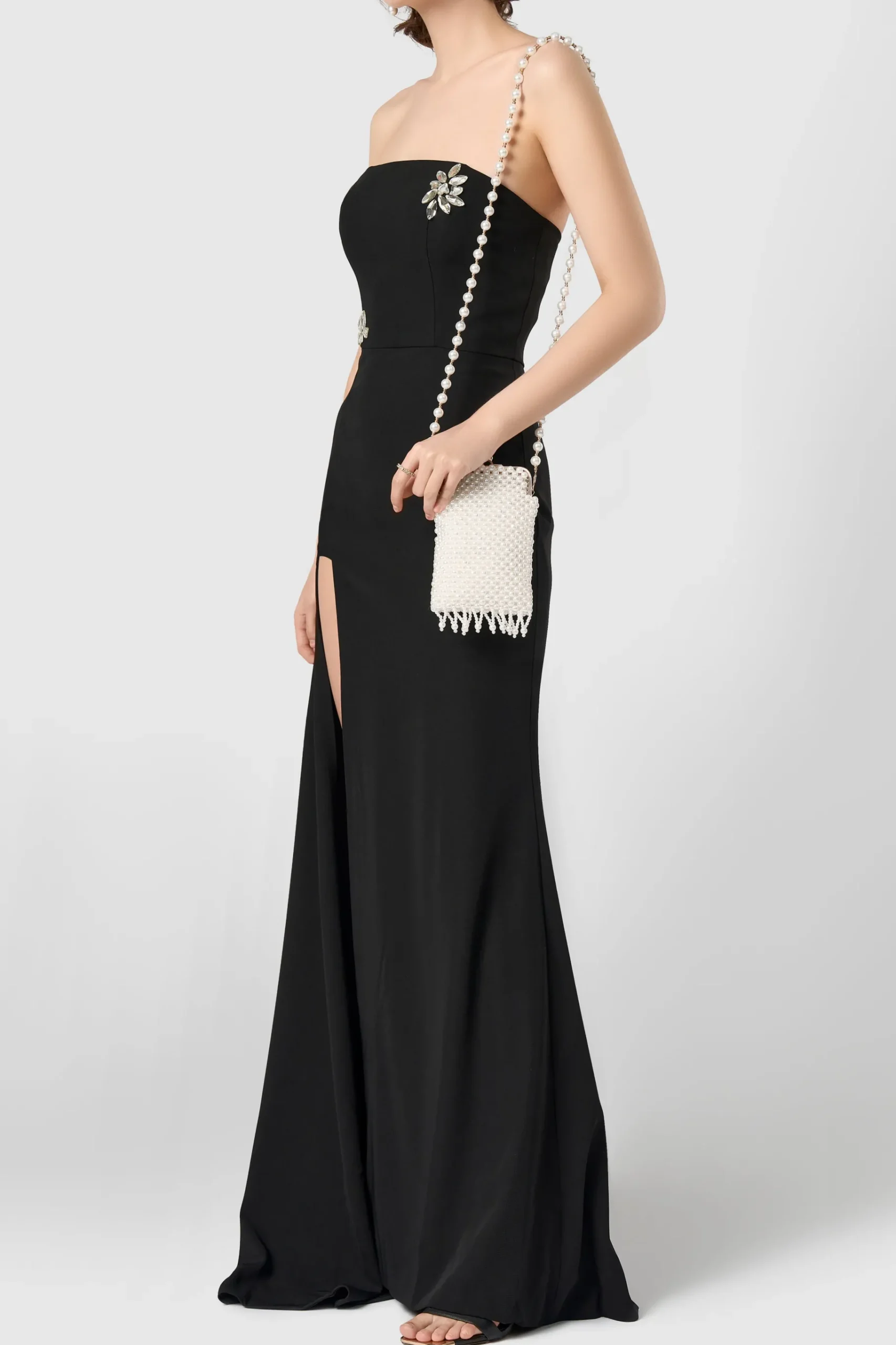 BABEYOND Handbags|Vintage White Pearl Evening Clutch Cream