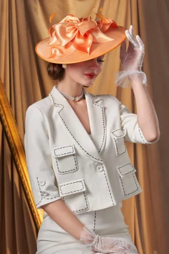 BABEYOND Headpieces & Fascinators|Wide Brim Floral Race Day Fascinator